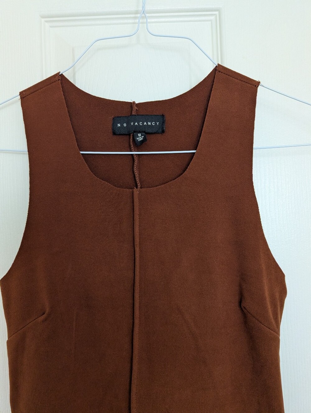 ❤️3 FOR 20❤️ No Vacancy Brown Sleeveless Shift Dress